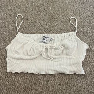 Princess Polly White Cropped Tank